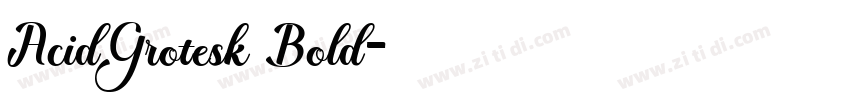 AcidGrotesk Bold字体转换